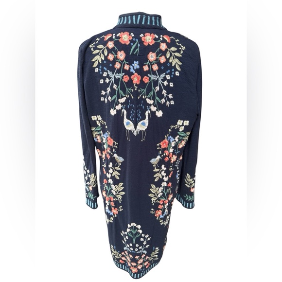 Johnny Was Navy Brooke Cardigan size M - Picture 4 of 8